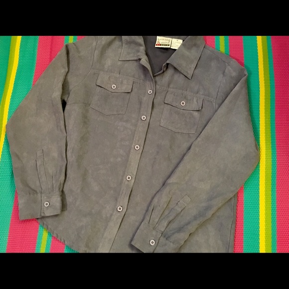 Light Blue, soft, cozy, faux suede - Picture 3 of 4